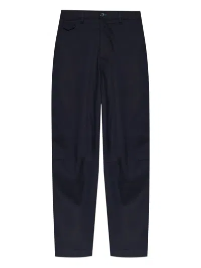 Ps By Paul Smith Panelled Straight Trousers In Blue