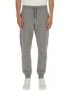 Ps By Paul Smith S By Paul Smith Mens Grey Melange Zebra Brand-embroidered Organic-cotton Jogging Bottoms Xl