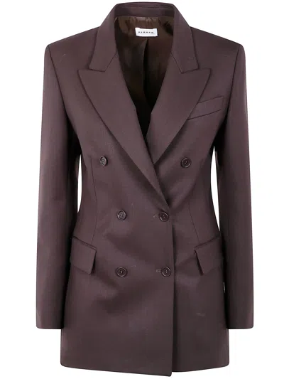 Ps By Paul Smith Parosh Double Breasted Jacket In Brown