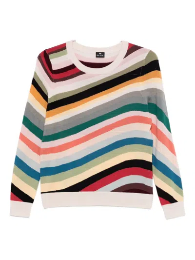 Ps By Paul Smith Ps Paul Smith Striped Wool Jumpers In Multi