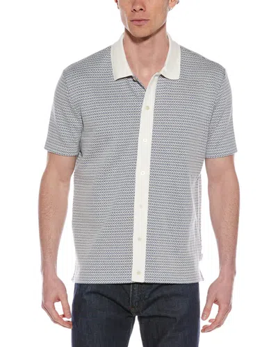 Ps By Paul Smith Knit Polo Shirt With Contrast Detail In Blue
