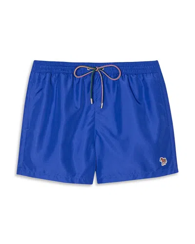 Ps By Paul Smith Paul Smith Ps Zebra Swim Trunks In Blue
