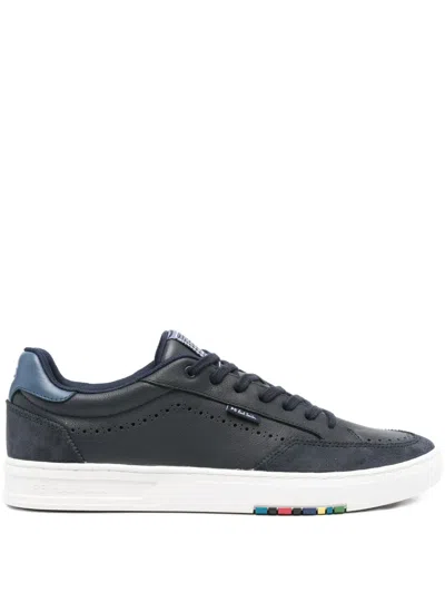 Ps By Paul Smith Perforated-details Sneakers In Blue