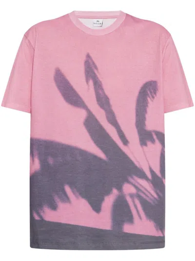 PS BY PAUL SMITH PINK MELROSE COTTON T-SHIRT