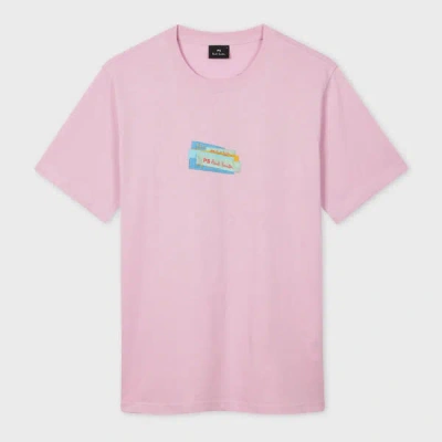 Ps By Paul Smith Pink Organic Cotton Ps Label T-shirt