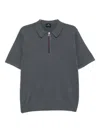 Ps By Paul Smith Placket Polo Shirt In Gray