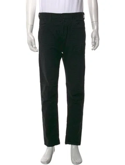 Pre-owned Ps By Paul Smith Plaid Print Pants In Black