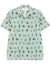 Ps By Paul Smith Ps Paul Smith Printed Shirt In Green