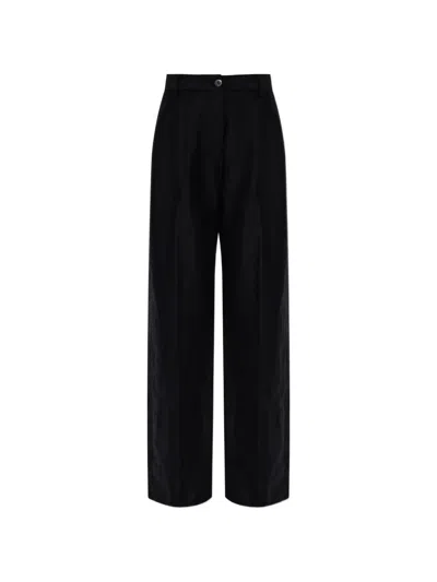 Ps By Paul Smith Pleated Trousers In Black