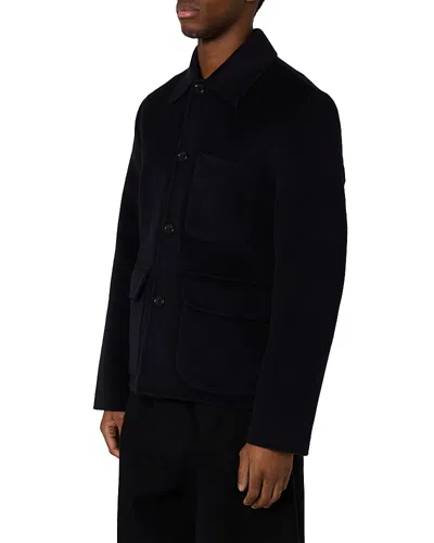 Ps By Paul Smith Point Collar Chore Jacket In Black