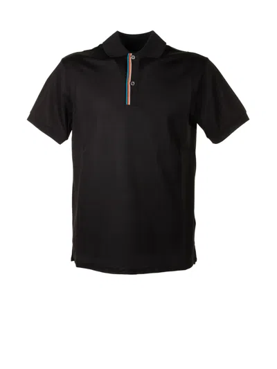 Ps By Paul Smith Polo Shirt In Black
