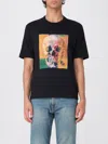 Ps By Paul Smith Ps Paul Smith Skull Square Cotton T-shirt In Black