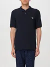 Ps By Paul Smith Ps Paul Smith Polo Shirt With Zebra Patch In Blue