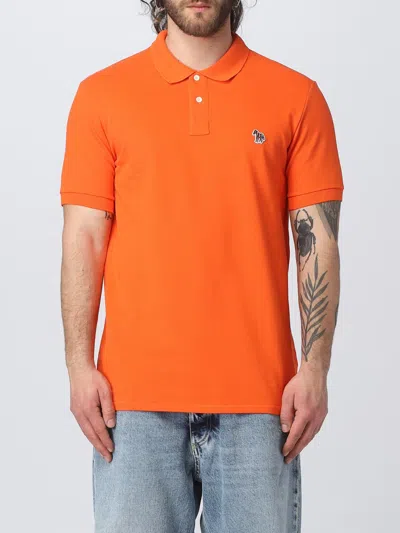 Ps By Paul Smith Polo Shirt Ps Paul Smith Men Color Tangerine