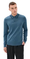 Ps By Paul Smith Polo Sweater Petrol Blue In Blue