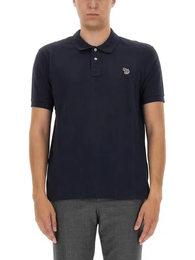 PS BY PAUL SMITH POLO WITH LOGO PATCH