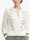 Ps By Paul Smith Pom-pom Knit Cardigan In White