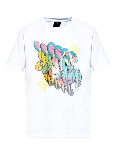 Ps By Paul Smith Bunny Repeat Cotton T Shirt