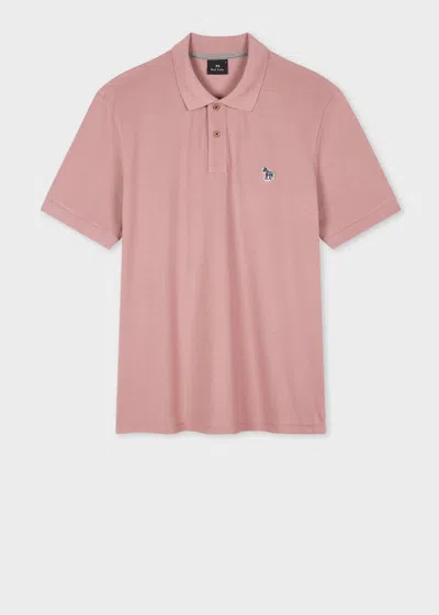 Ps By Paul Smith Powder Pink Organic Cotton Zebra Polo Shirt Purple