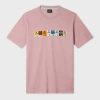 Ps By Paul Smith Powder Pink 'ticket Stubs' Print T-shirt Purple In Pink