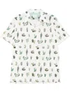 Ps By Paul Smith Prickly Pear-print Shirt In White