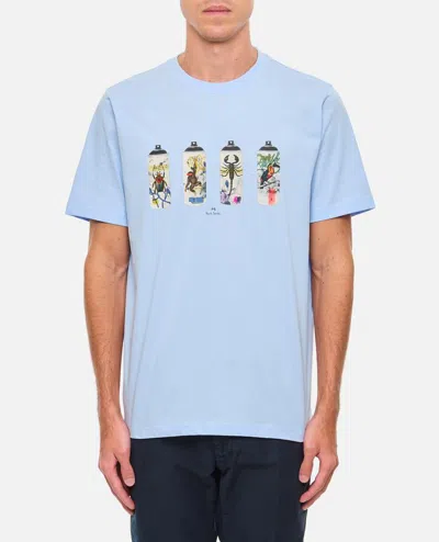 Ps By Paul Smith Print T-shirt In Sky Blue