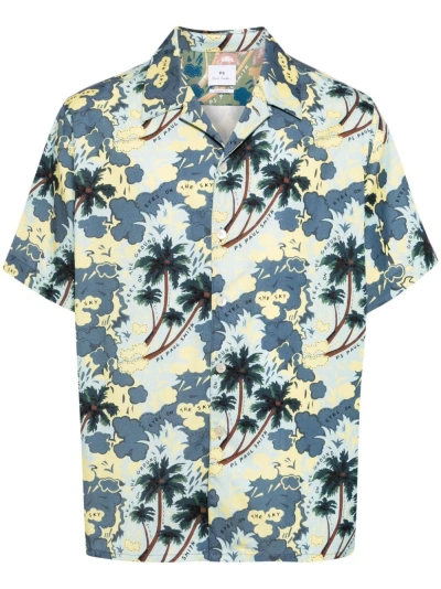 Ps By Paul Smith Printed Casual Shirt In Multicolor
