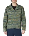 Ps By Paul Smith Printed Field Jacket In Green