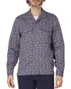 Ps By Paul Smith Printed Long Sleeve Button Front Shirt In Blue