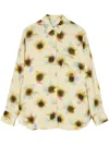 Ps By Paul Smith Ibiza Sunflair-print Shirt In Yellow
