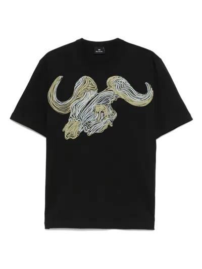 Ps By Paul Smith T-shirt Mit Print In Schwarz