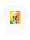 Ps By Paul Smith Ps Paul Smith Skull Square Cotton T-shirt In Weiss