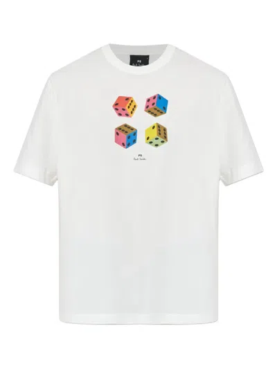 Ps By Paul Smith Printed T-shirt In White