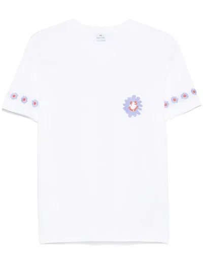 Ps By Paul Smith Ps Paul Smith Daisy T-shirt In White