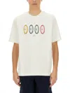 Ps By Paul Smith Bike Tyres Cotton T Shirt In White