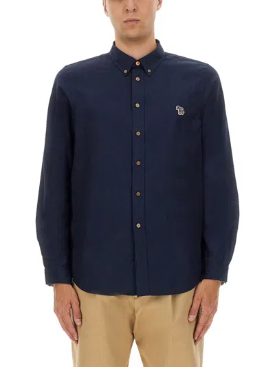 Ps By Paul Smith Ps Paul Smith Blue Organic Cotton Shirts