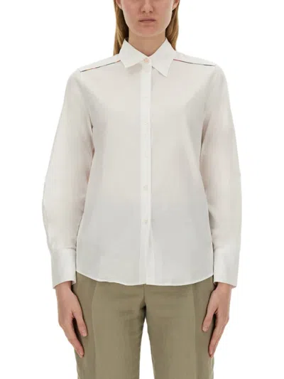 Ps By Paul Smith Ps Paul Smith Buttoned Long In White