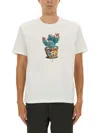Ps By Paul Smith Ps Paul Smith Cactus Print T-shirt In White