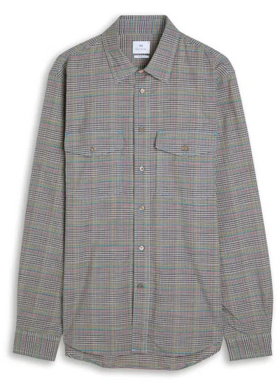 Ps By Paul Smith Ps Paul Smith Checked Cotton Shirt In Gray