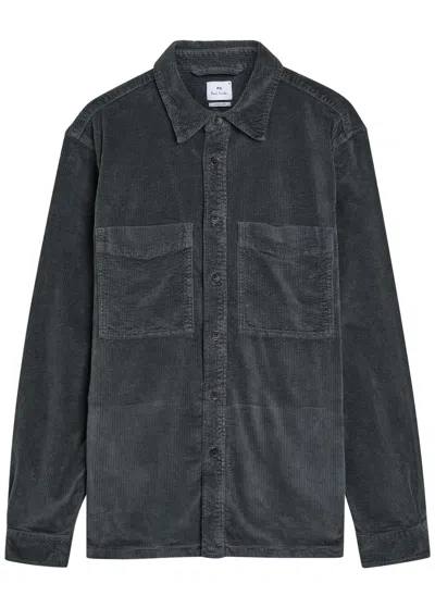 Ps By Paul Smith Ps Paul Smith Corduroy Overshirt In Gray