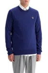 Ps By Paul Smith Royal Blue Zebra Logo Organic Cotton Sweatshirt In Blue
