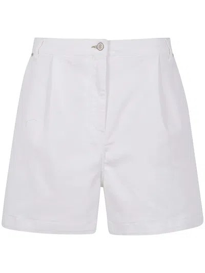 Ps By Paul Smith Ps Paul Smith Cotton Denim Shorts In White