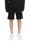 Ps By Paul Smith Ps Paul Smith Cotton Fleece Bermuda Shorts In Black