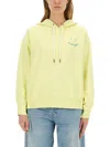Ps By Paul Smith Ps Paul Smith Relaxed Fit Organic Cotton Hoodie In Yellow
