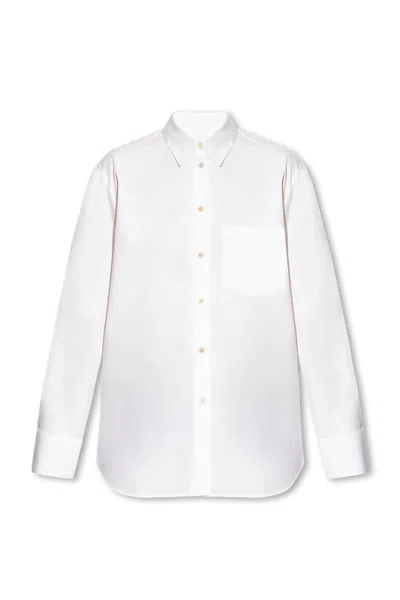 Ps By Paul Smith Ps Paul Smith Cotton Shirt Shirt In White
