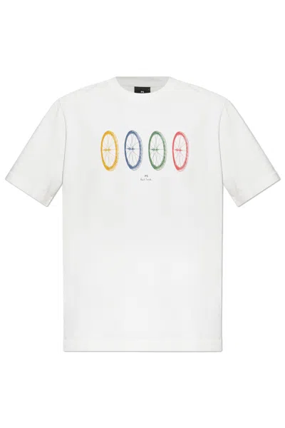PS BY PAUL SMITH PS PAUL SMITH COTTON T-SHIRT WITH PRINT