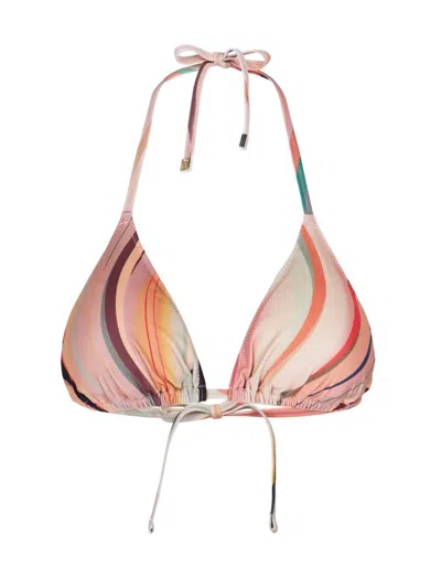 Ps By Paul Smith Ps Paul Smith "dusky Swirl" Bikini Top In Multicolour