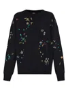 Ps By Paul Smith Ps Paul Smith Embroidered Cotton Sweatshirt In Black