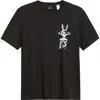 Ps By Paul Smith Ps Paul Smith Eye Organic Cotton Graphic T-shirt In Black