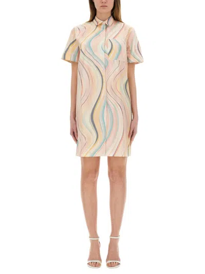 PS BY PAUL SMITH PS PAUL SMITH "FADED SWIRL" DRESS